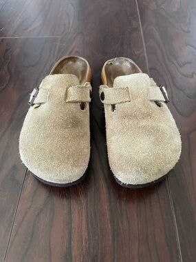 Birkenstock by Betula Boston Suede Clog Mules size 36 L5 M3